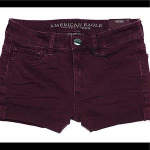Maroon American eagles mid rise jeans